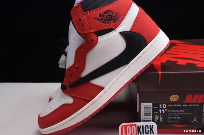 TRAVIS HIGH RETRO SCOTT - 1 AIR OG CD4487 100(RED) JORDAN X 0705